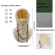 High Polar Fleece Balaclava Winter Ski Windproof Cap Outdoor Cycling Cap for Men Face Masks Hood Beanies Women Plush Warm Hat